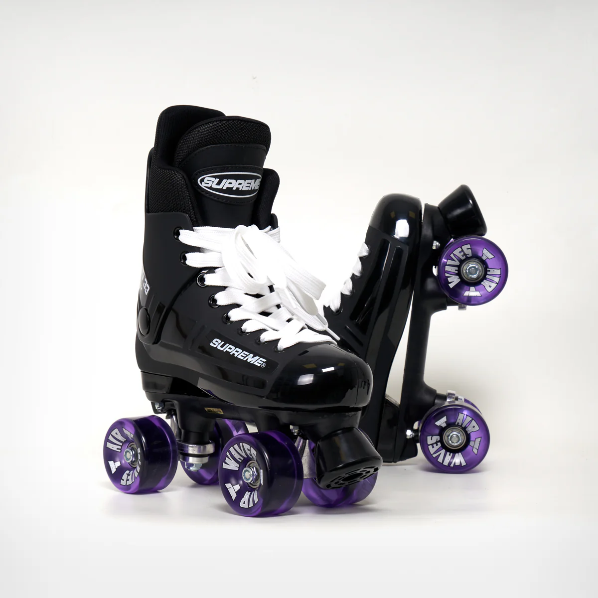 Supreme Turbo 33 Roller Skates + AIRWAVES Wheels | BLACK - Image 9