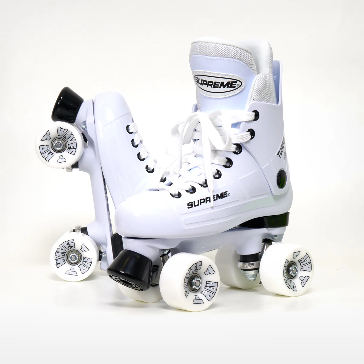 Supreme Turbo 33 Roller Skates + AIRWAVES Wheels | WHITE - Image 4