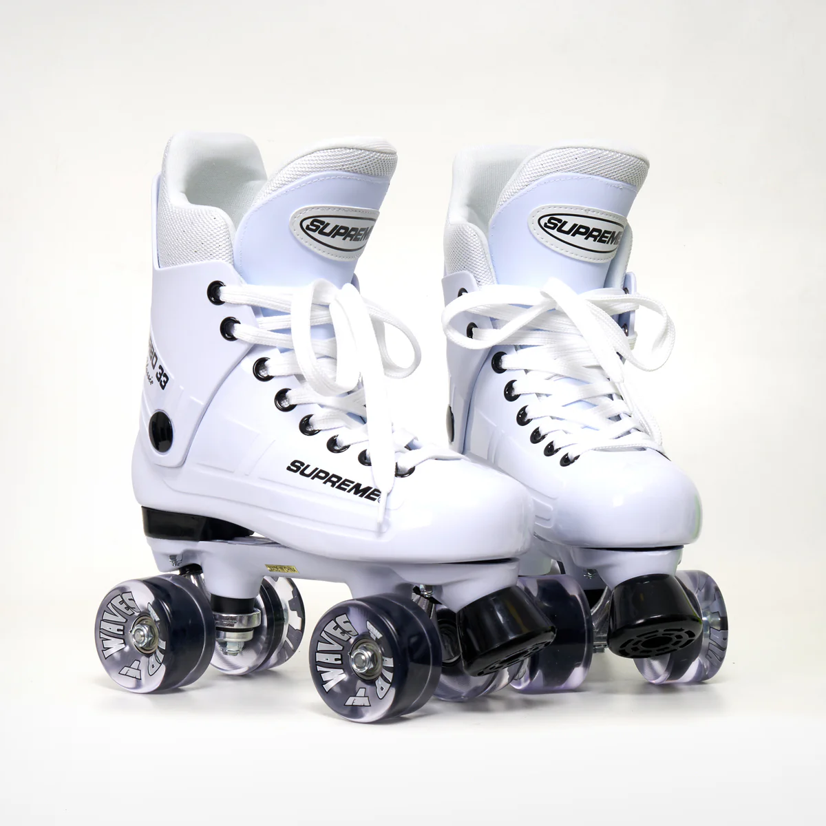 Supreme Turbo 33 Roller Skates + AIRWAVES Wheels | WHITE - Image 5
