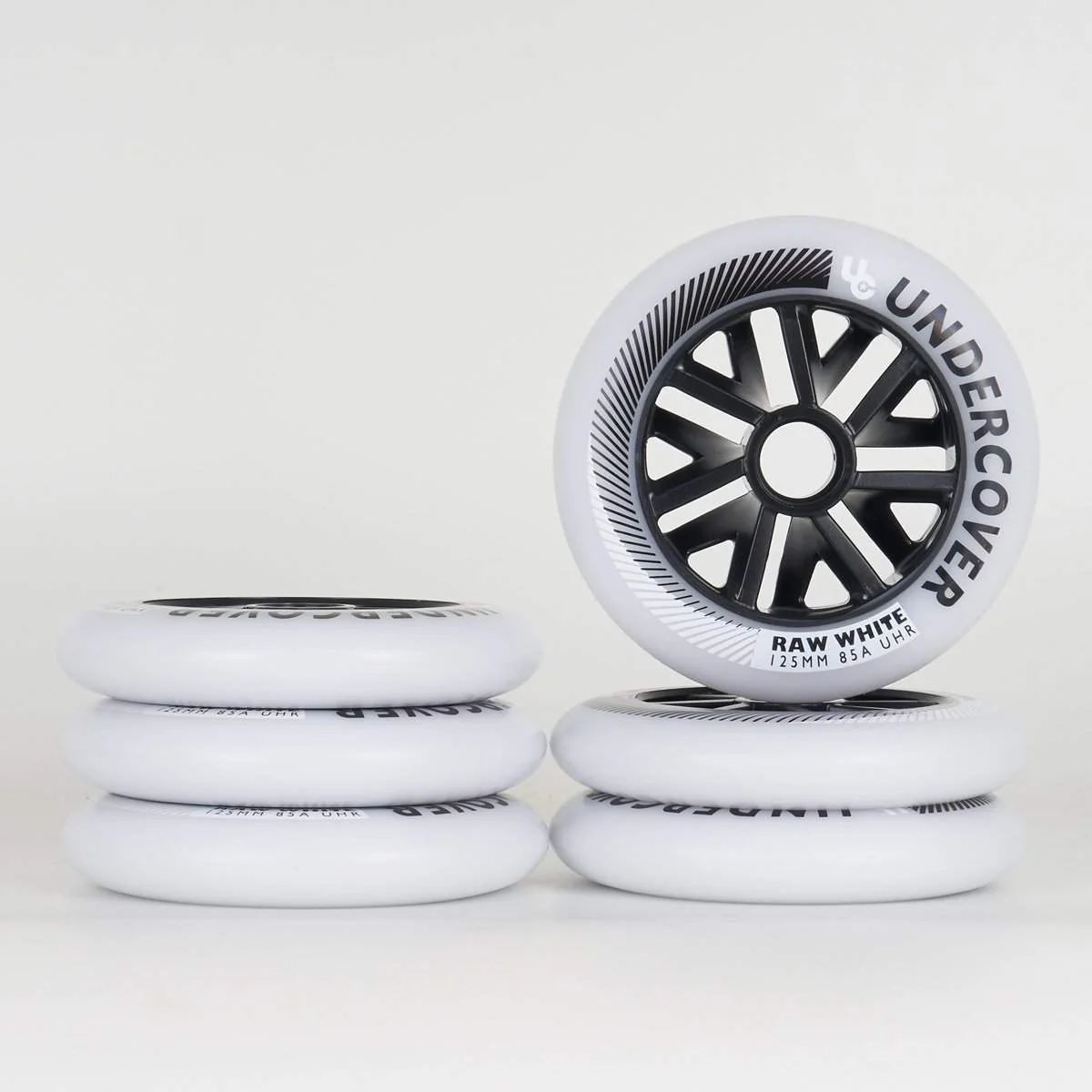 Undercover Raw Wheels 125mm / 85a - White - (6 Pack)