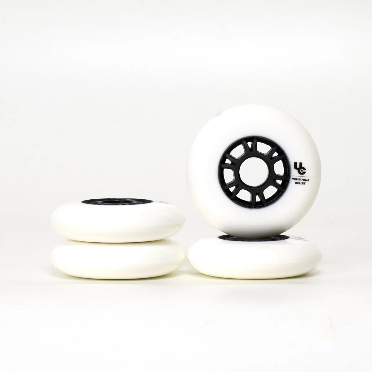 Undercover Team Wheels 90mm / 86a - White - 4 Set