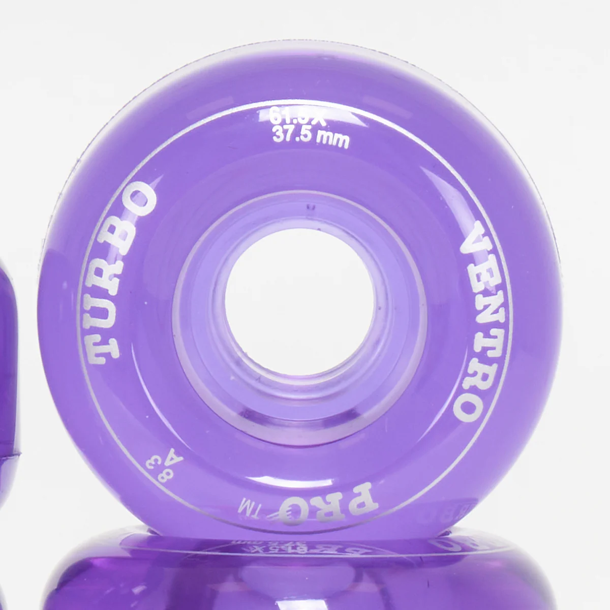 Ventro Pro Roller Skate Wheels - Clear Purple (8-Set) - Image 4